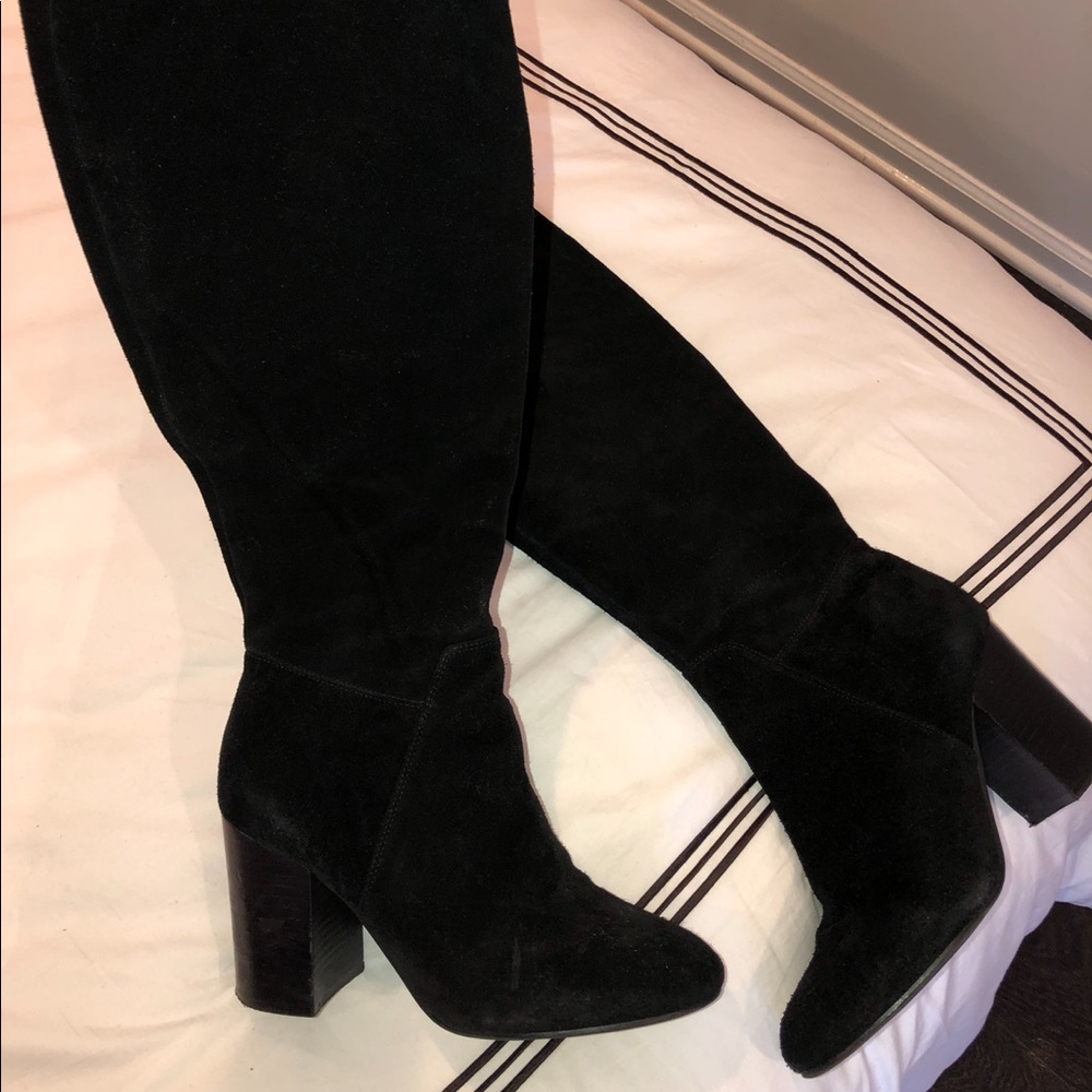Vince camuto black boots with heel